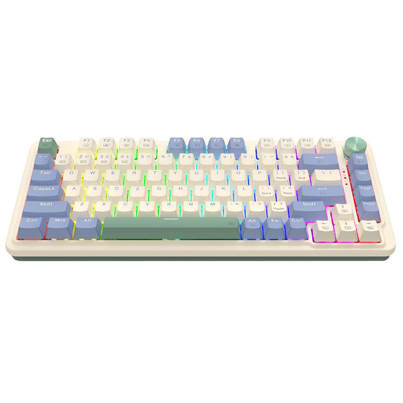 TECLADO MECANICO 80% REDRAGON UCAL PRO K673 RGB SWITCH RED WIRED/BT 