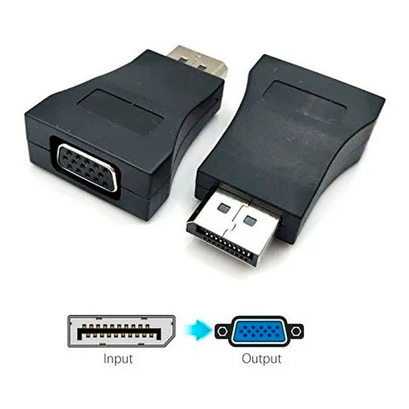 ADAPTADOR DISPLAYPORT MACHO A VGA HEMBRA