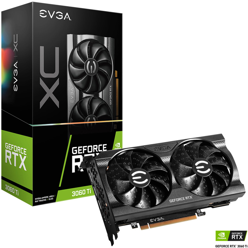 PLACA DE VIDEO EVGA NVIDIA GEFORCE RTX 3060 TI 8GB XC GAMING GDDR6 LHR