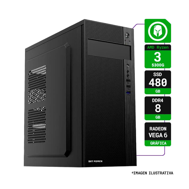 PC ARMADA OFERTAS EXPLOSIVAS AMD RYZEN 3 5300G 8GB 480GB
