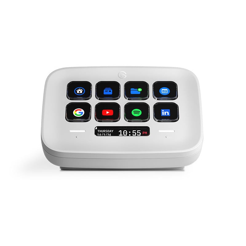 STREAM DECK ELGATO NEO CON 8 TECLAS LCD & 2 TOUCH POINTS - WHITE
