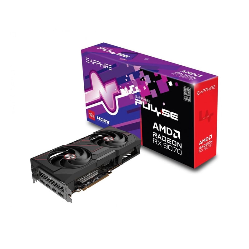 PLACA DE VIDEO AMD RADEON SAPPHIRE PULSE RX 9070 16GB GDDR6