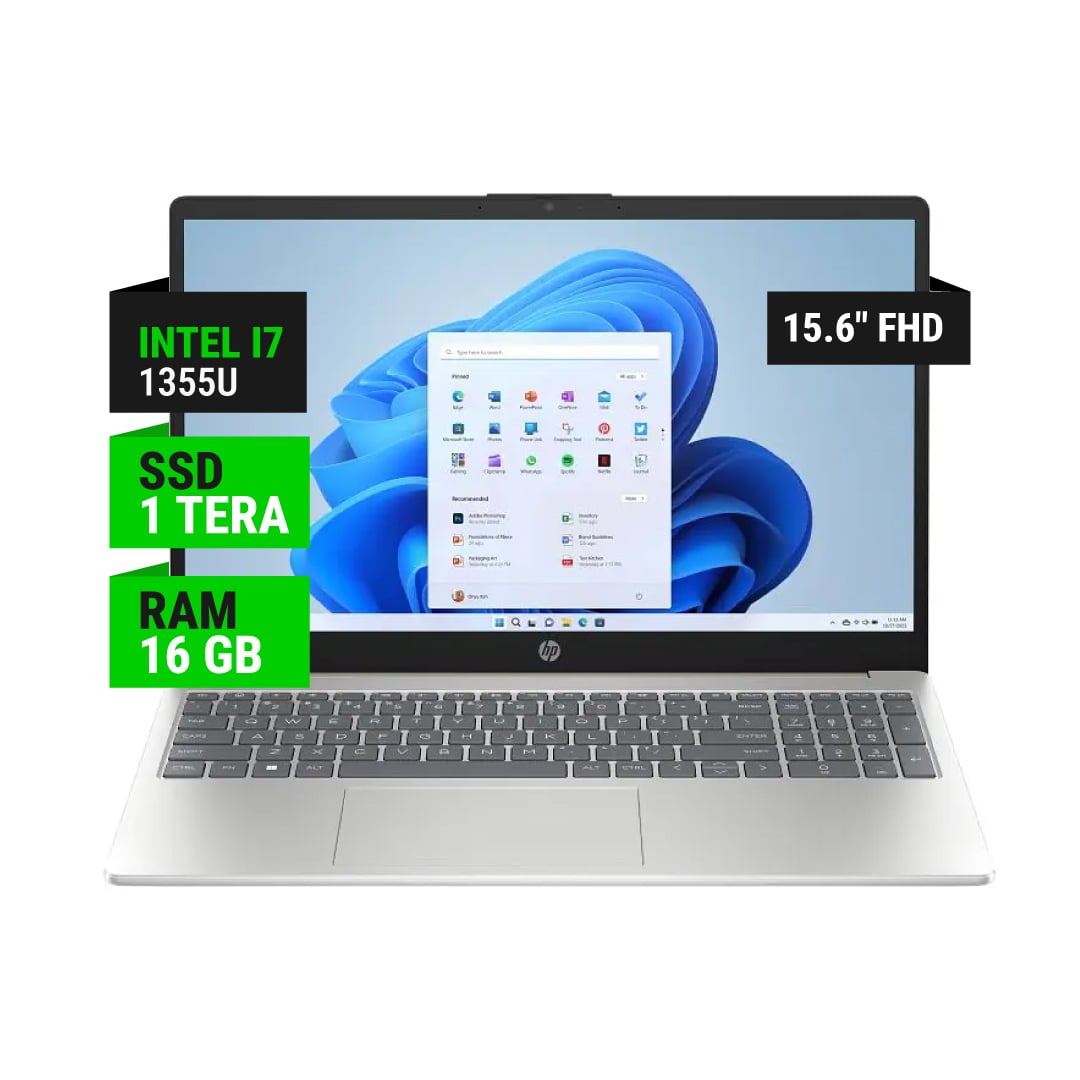 NOTEBOOK HP 15-FD0183WM 15.6" FHD INTEL CORE I7 1355U 16GB RAM 1TB SSD - W11H