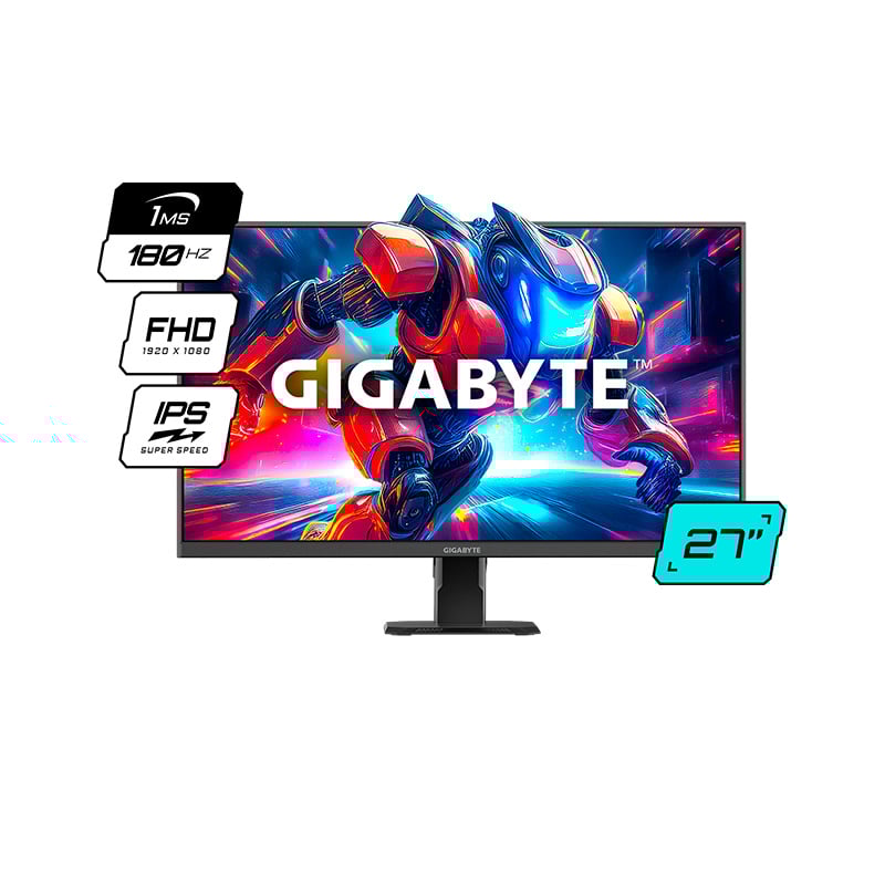 MONITOR GAMER SS IPS 27" GIGABYTE EDGE GS27FA SS I - FHD 180HZ 1MS FREESYNC