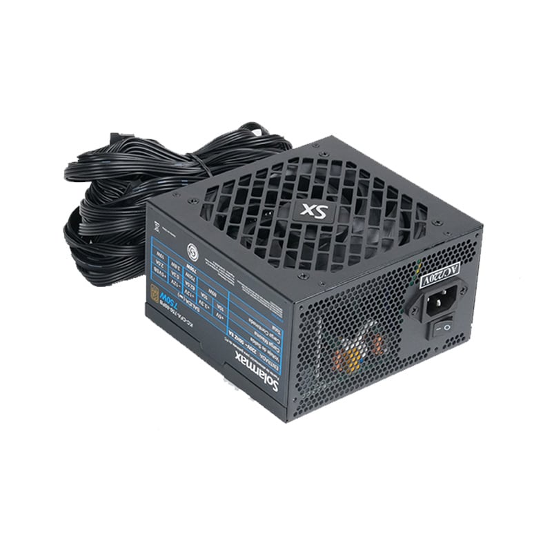 FUENTE 750W 80 PLUS BRONZE SOLARMAX BLACK