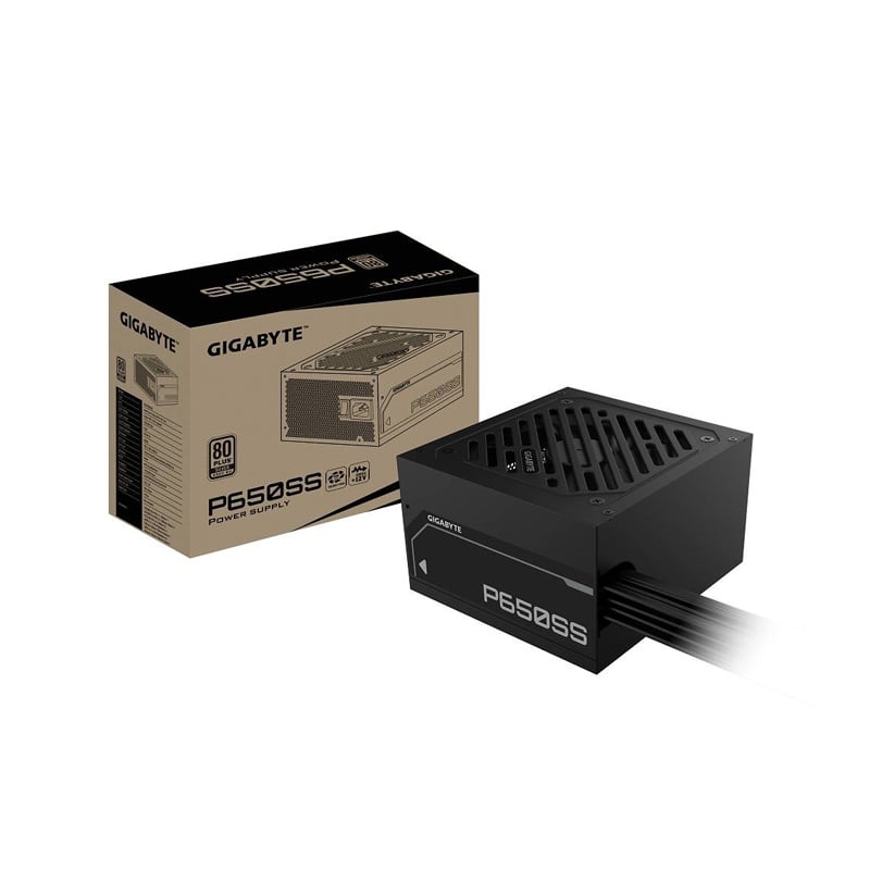 FUENTE 650W GIGABYTE P650SS 80 PLUS SILVER BLACK