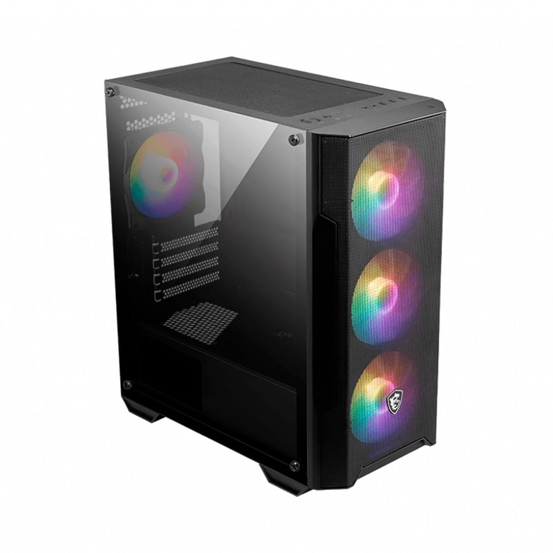 GABINETE MSI MAG FORGE M100A - 4 FAN FIXED RGB (RAINBOW)