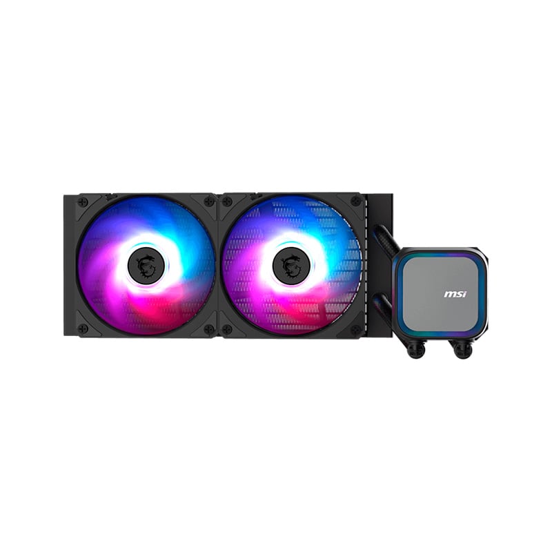 CPU WATER COOLER 240MM MSI MAG CORELIQUID A13 240 ARGB - 2X 120MM BLACK