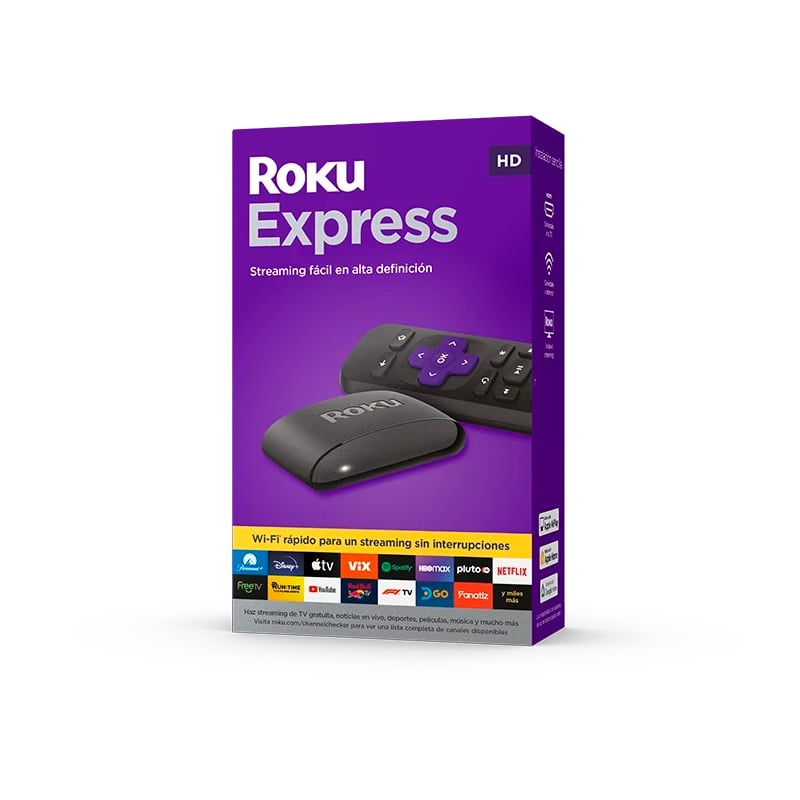 CONVERTIDOR SMART TV HD ROKU TV EXPRESS 3960RW - C/ REMOTO SIN PILAS