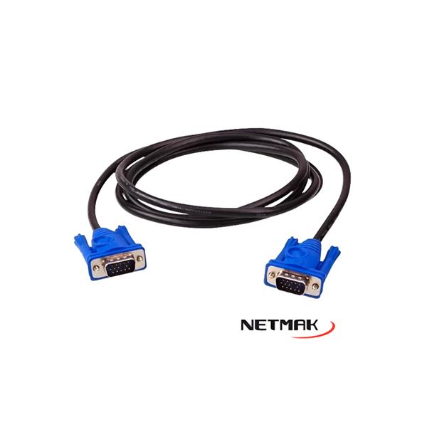 Cable Vga Netmak 5mts C18 - M/m