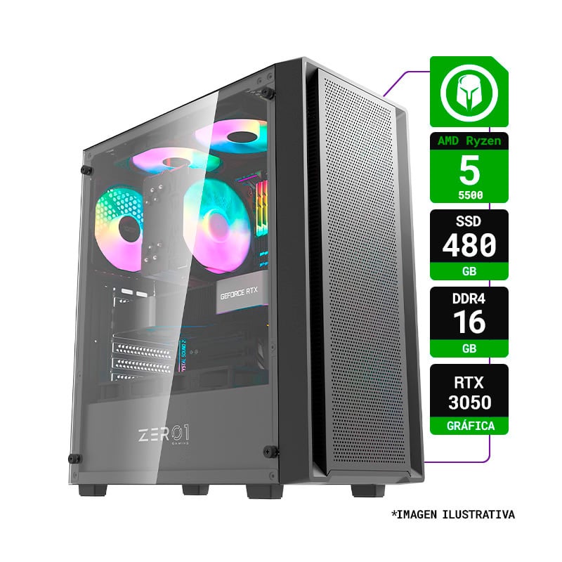 PC ARMADA OFERTAS EXPLOSIVAS AMD RYZEN 5 5500 16GB 480GB RTX 3050