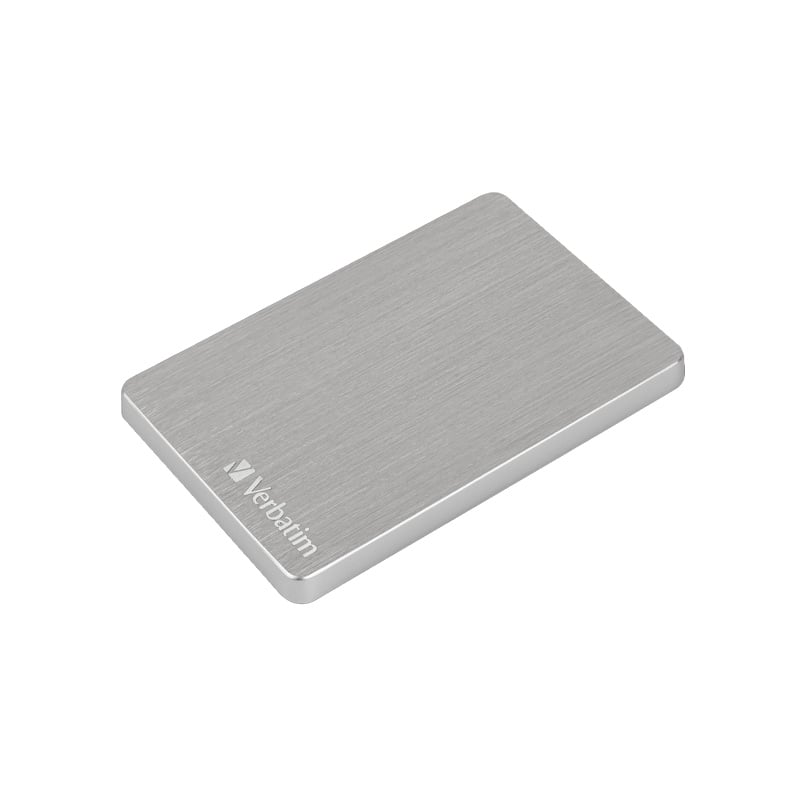 DISCO EXTERNO HDD 1TB VERBATIM STORE GO ALU SLIM - USB 3.2 - SILVER