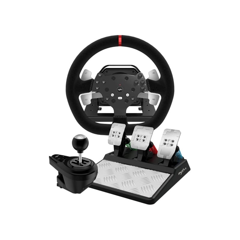 SIMULADOR DE CARRERAS PXN V10 - KIT VOLANTE, PEDALERA Y PALANCA DE CAMBIOS.