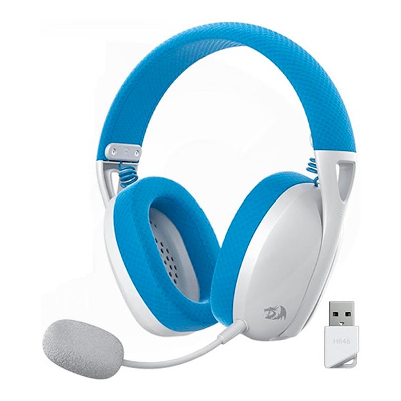 AURICULAR C/MIC INALAMBRICO REDRAGON IRE PRO WHITE/BLUE H848B