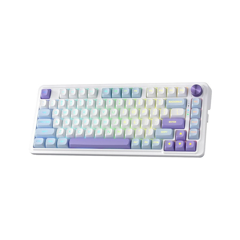 TECLADO MECANICO 75% REDRAGON UCAL MAX K673 RGB SWITCH RED WIRED/BT - WHITE/BLUE/PURPLE