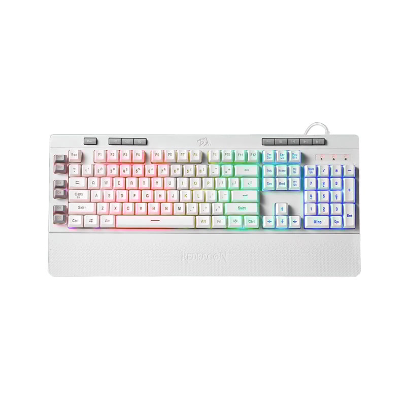 TECLADO REDRAGON K512 RGB SHIVA WHITE