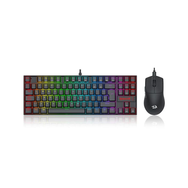 KIT DE TECLADO Y MOUSE REDRAGON - K552 KUMARA MECÁNICO RGB ESP & MOUSE M724