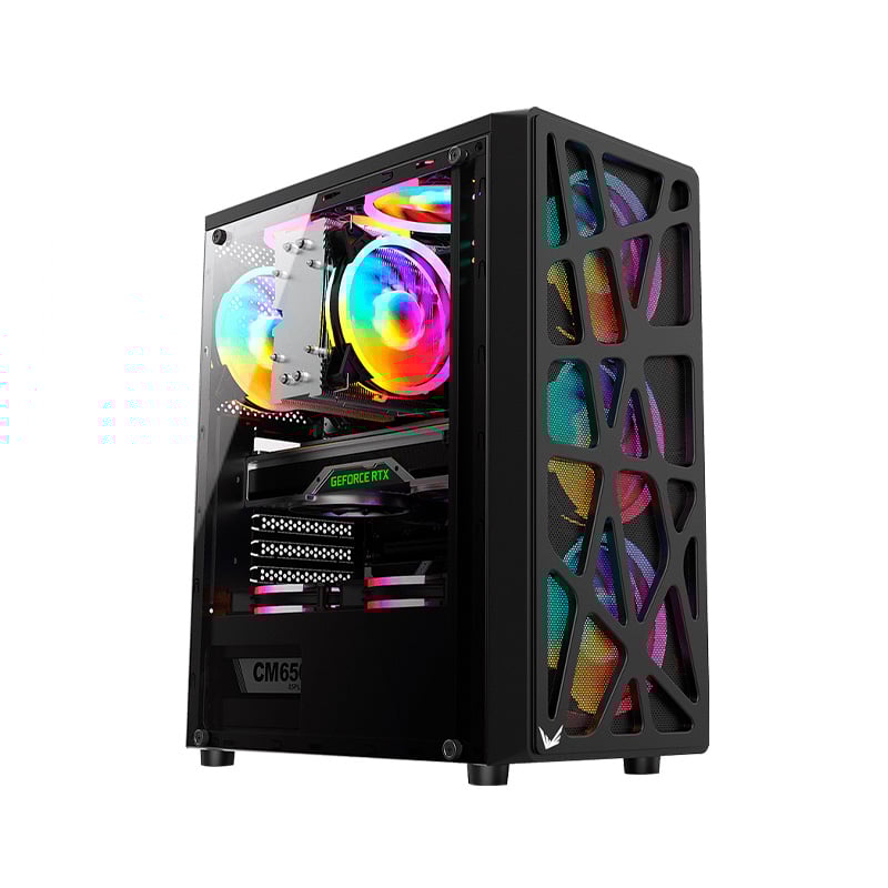 GABINETE GAMER FORMULA V MANA BLACK 4 FAN FRGB