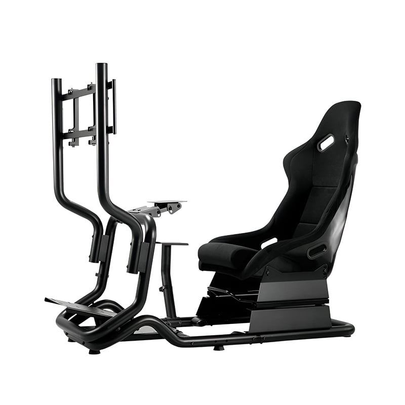 ESTRUCTURA PARA SIMULADOR DE CARRERAS REDRAGON CYCLONE RDSC07BSKP01- CON ASIENTO BUCKET Y SOPORTE PC