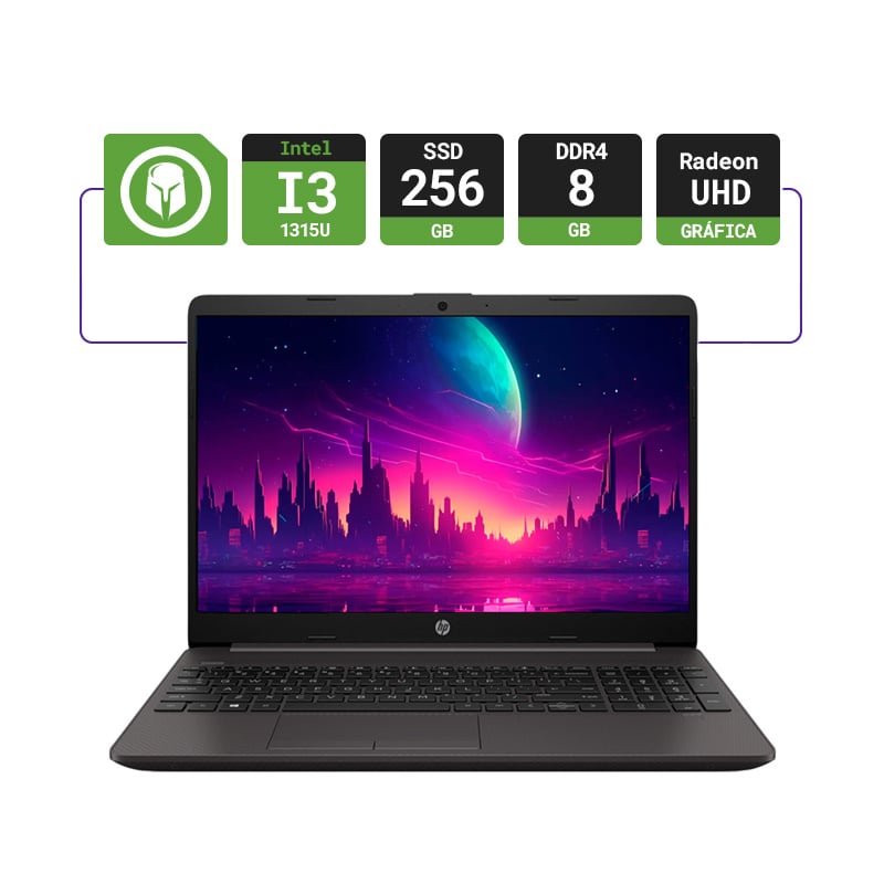 NOTEBOOK HP 250 G10 15.6" INTEL I3 1315U 8GB RAM 256GB SSD M.2 PCIE NVME FREEDOS