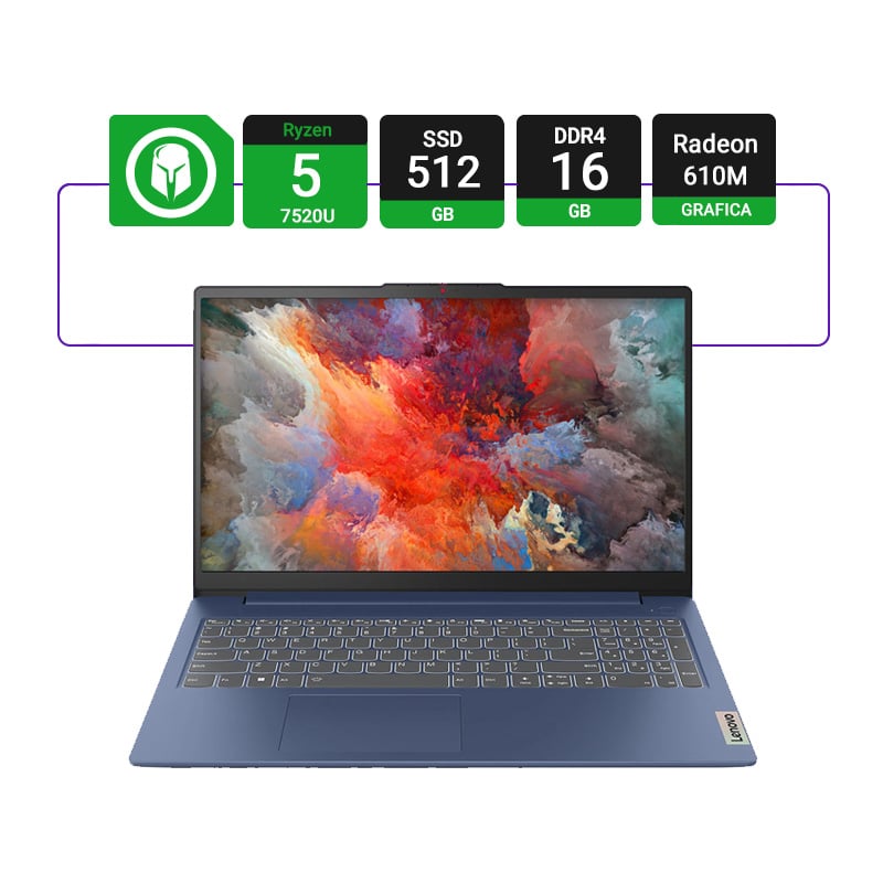 NOTEBOOK LENOVO IDEAPAD SLIM 3 15AMN8 15.6
