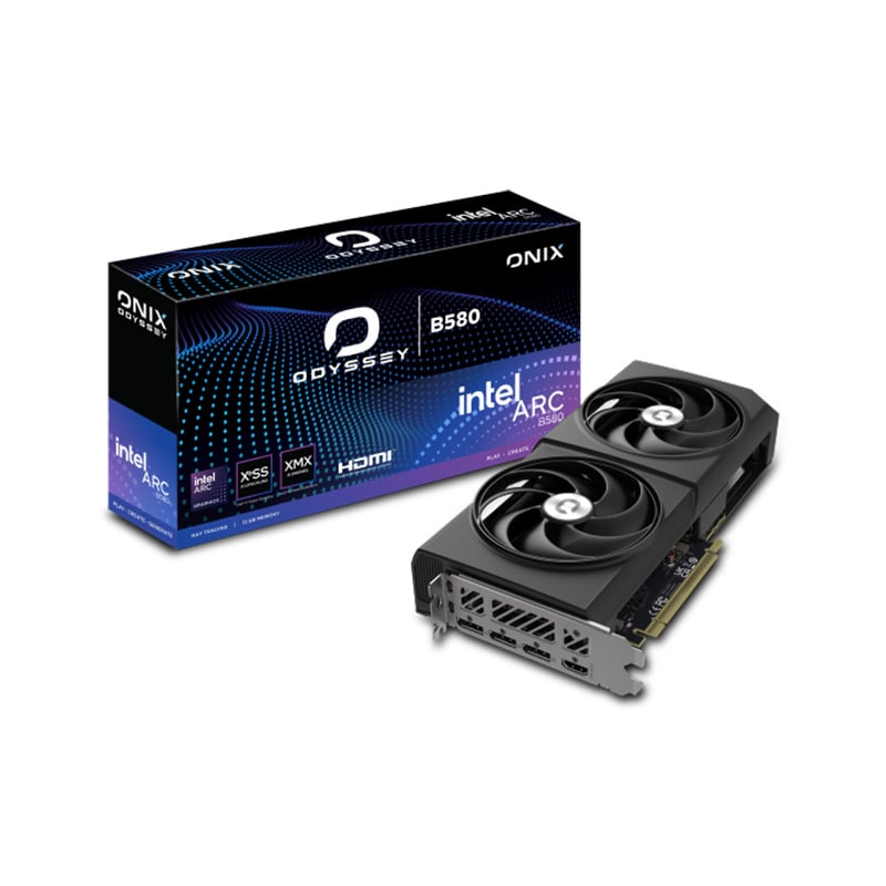 PLACA DE VIDEO ONIX INTEL ARC B580 ODYSSEY 12GB GDDR6
