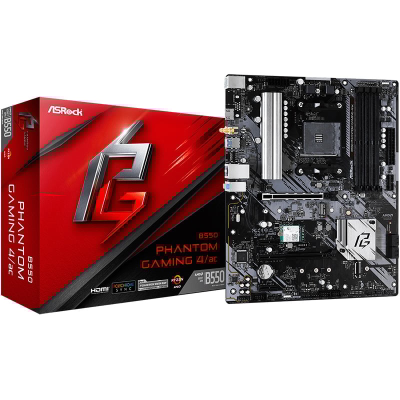 MOTHERBOARD ASROCK B550 PHANTOM GAMING 4/AC AM4