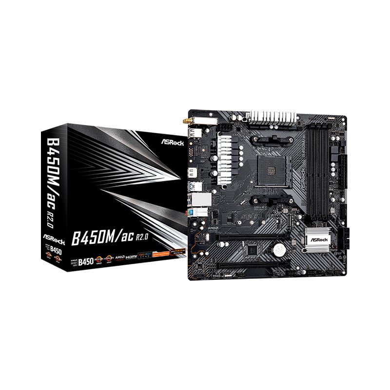 MOTHERBOARD ASROCK B450M AC R2.0 WIFI