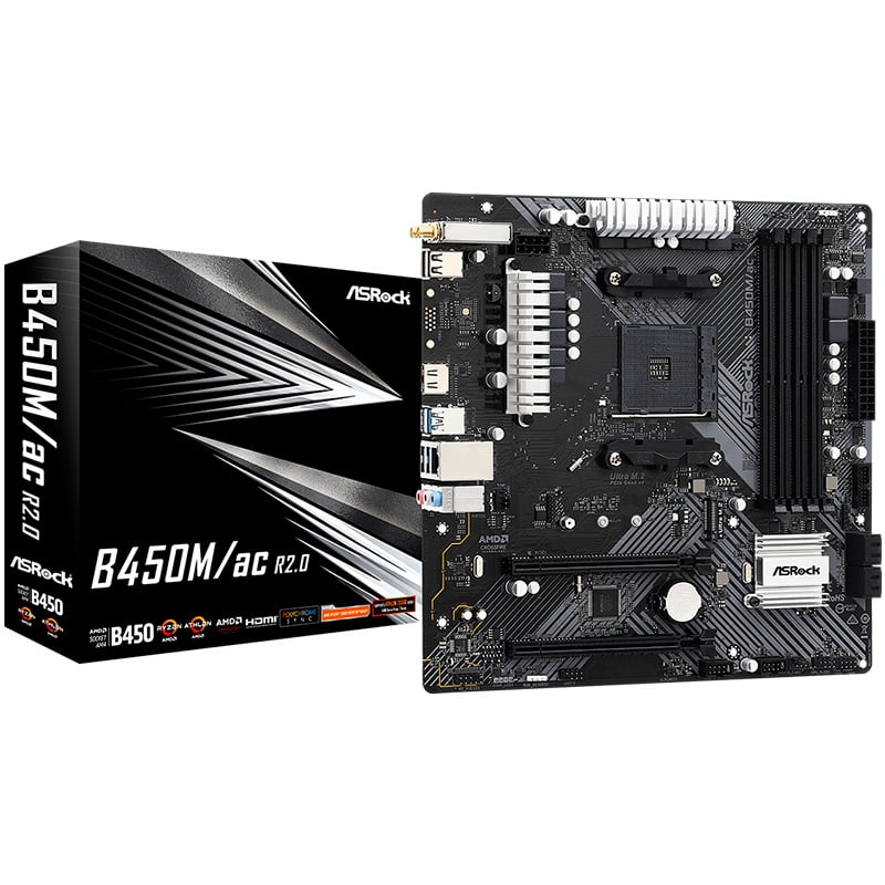 MOTHERBOARD ASROCK B450M AC R2.0 WIFI