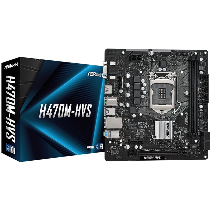 MOTHERBOARD ASROCK H470M HVS 1200