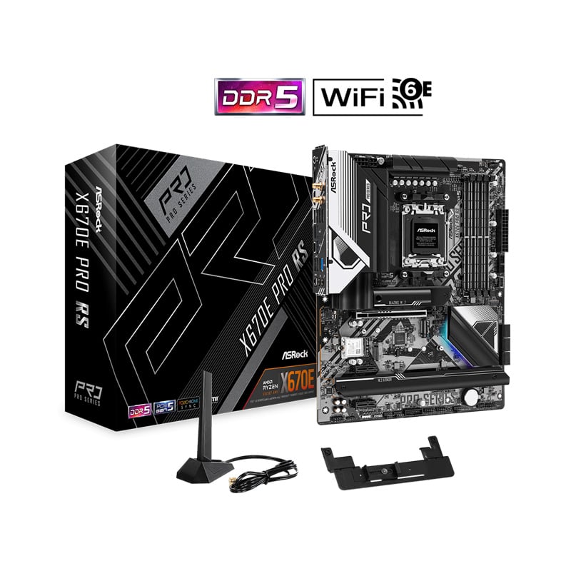MOTHERBOARD ASROCK X670E PRO RS AM5 - POSEE WIFI