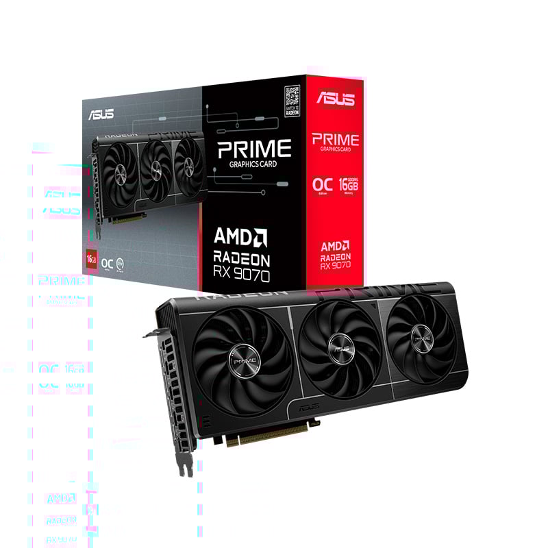 OUTLET - PLACA DE VIDEO AMD RADEON ASUS RX 9070 PRIME OC 16GB GDDR6