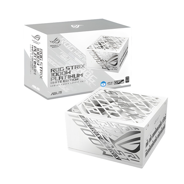 FUENTE 1000W ASUS ROG STRIX 80 PLUS PLATINUM - WHITE