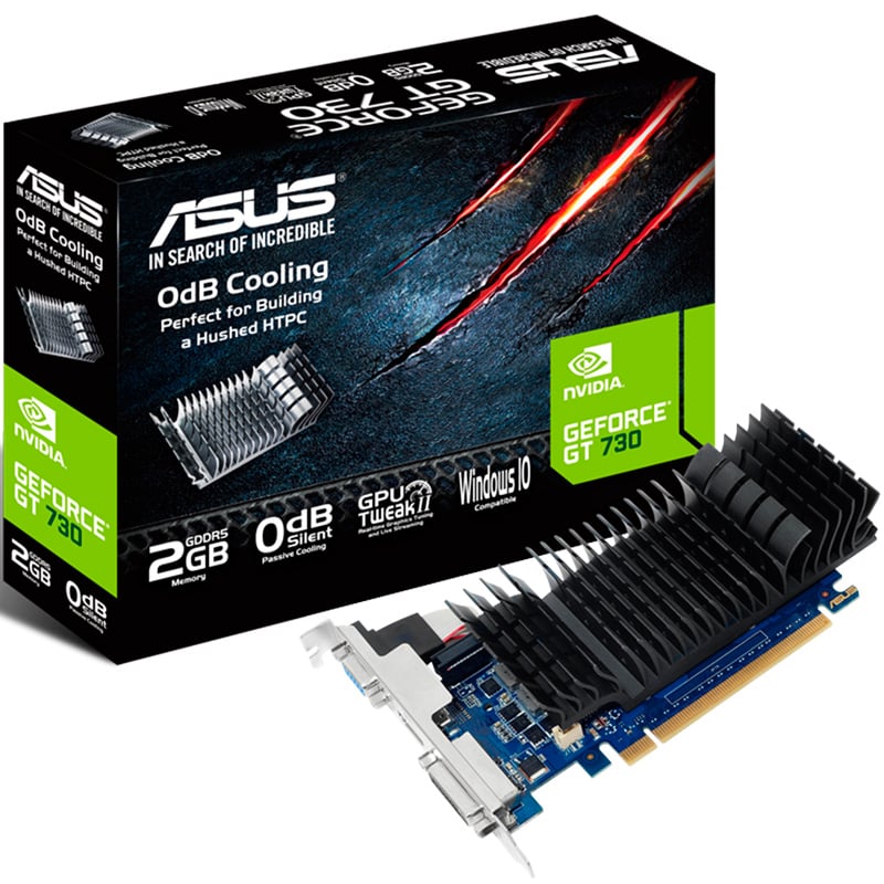 PLACA DE VIDEO ASUS NVIDIA GEFORCE GT 730 2GB GDDR5 LOW PROFILE