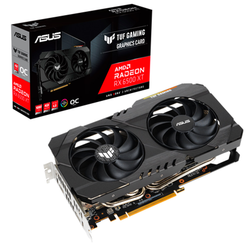 PLACA DE VIDEO ASUS RADEON RX 6500 XT TUF 4GB GDDR6 OC