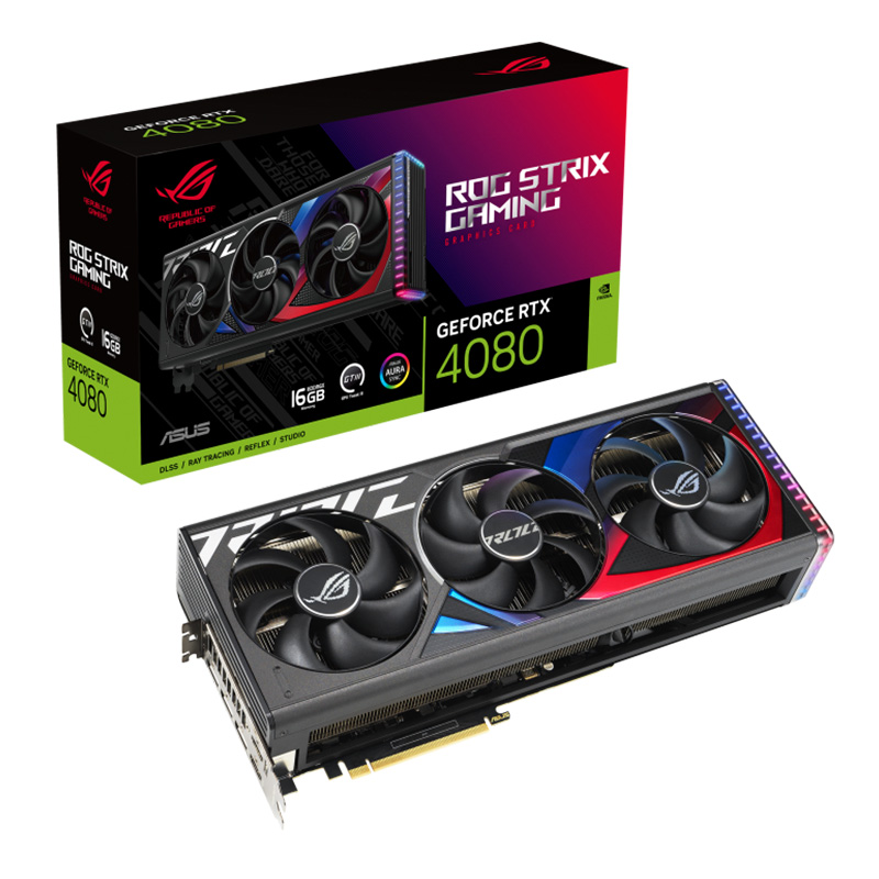 PLACA DE VIDEO ASUS NVIDIA GEFORCE RTX 4080 ROG STRIX 16GB GDDR6X