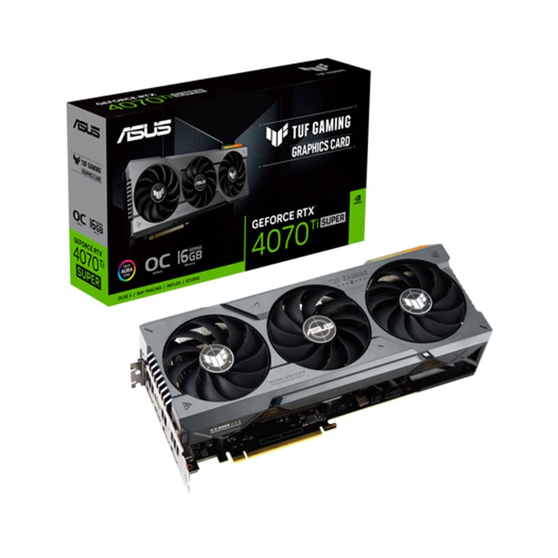 PLACA DE VIDEO ASUS NVIDIA GEFORCE RTX 4070 TI SUPER TUF 16GB OC GDDR6X