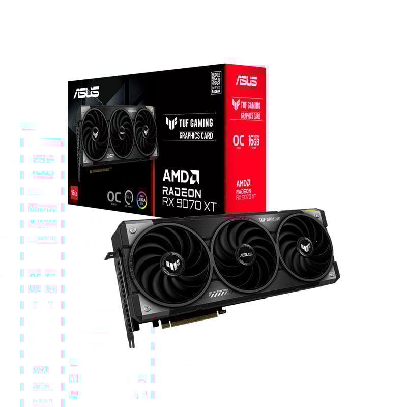PLACA DE VIDEO AMD RADEON ASUS RX 9070 XT TUF GAMING OC 16GB GDDR6