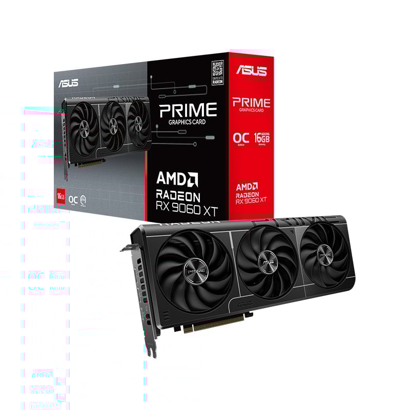 PLACA DE VIDEO AMD RADEON ASUS PRIME RX 9060 XT 16GB OC GDDR6