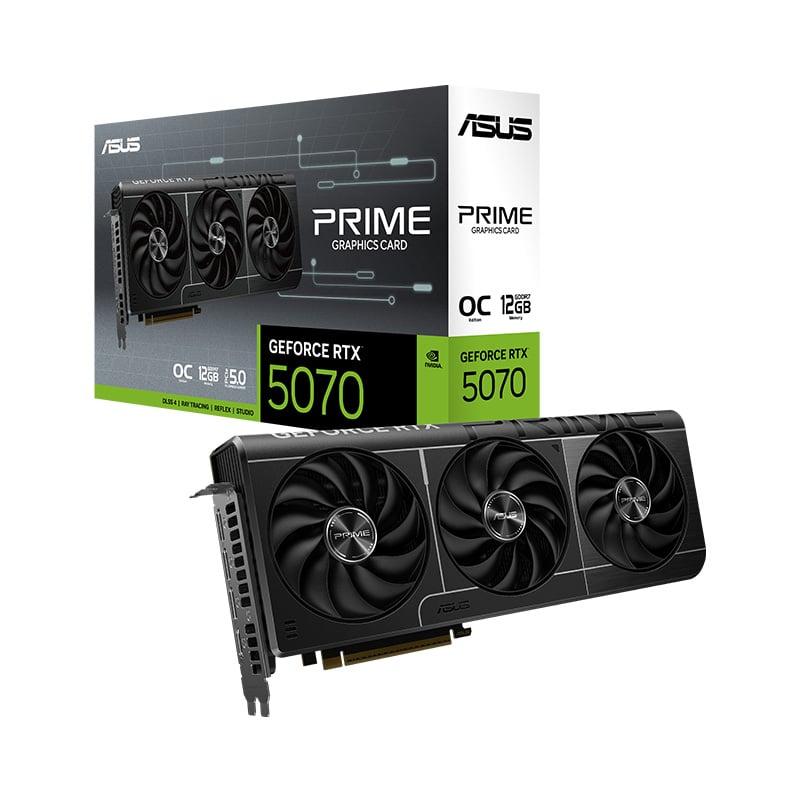 PLACA DE VIDEO ASUS PRIME NVIDIA GEFORCE RTX 5070 12GB OC GDDR7