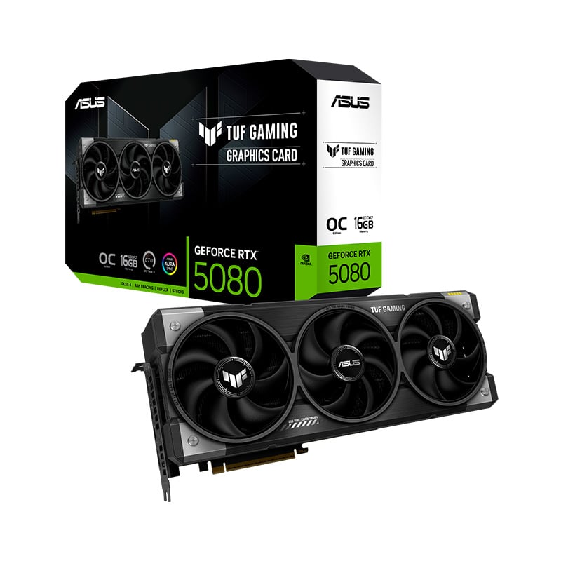 PLACA DE VIDEO ASUS TUF GAMING NVIDIA GEFORCE RTX 5080 16GB OC GDDR7