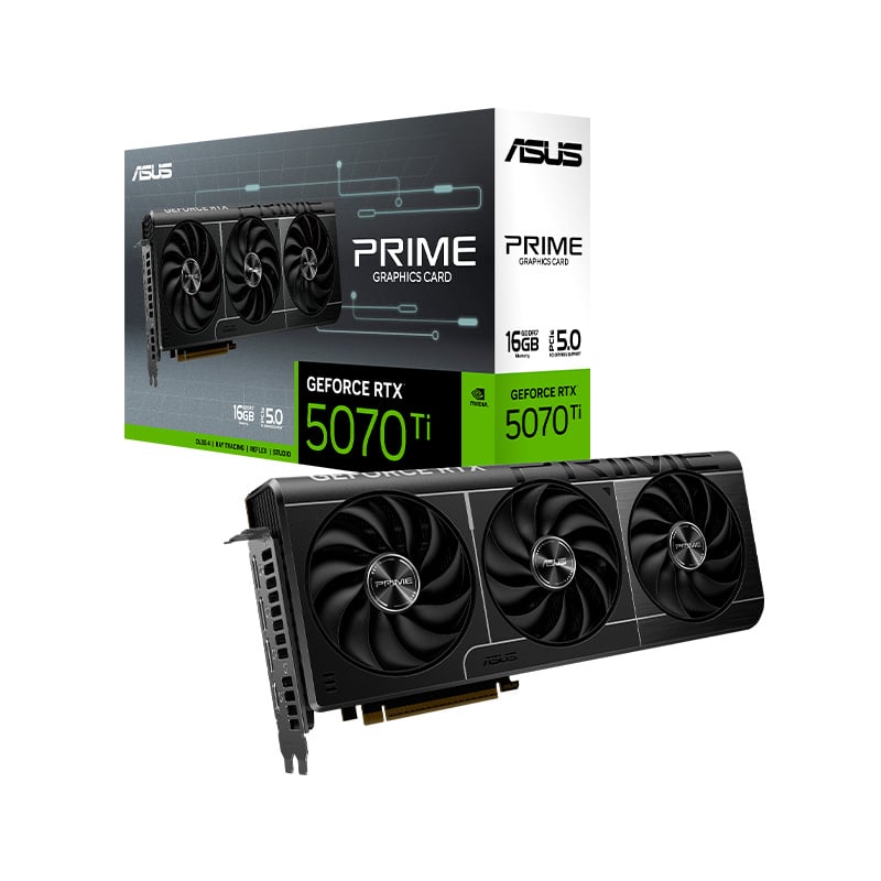 PLACA DE VIDEO ASUS PRIME NVIDIA GEFORCE RTX 5070 TI 16GB GDDR7