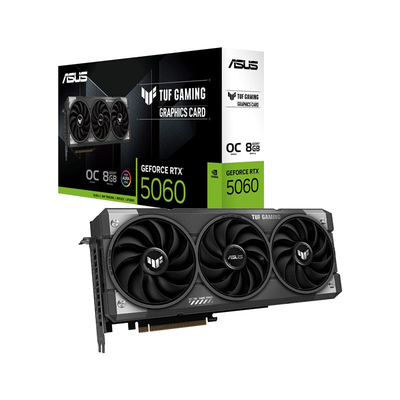 PLACA DE VIDEO ASUS TUF GAMING NVIDIA GEFORCE RTX 5060 8GB OC GDDR7