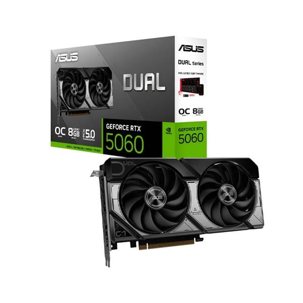 Placa de Video Asus Nvidia Geforce Rtx 5060 Dual Evo Oc 8gb Gddr7
