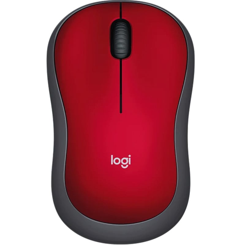 MOUSE LOGITECH M185 ROJO INALAMBRICO
