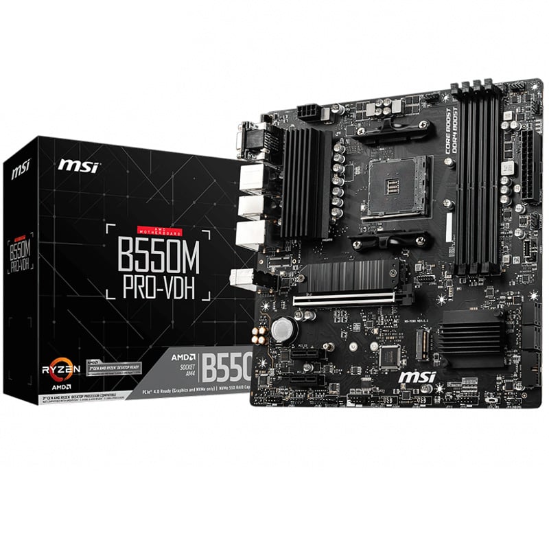 MOTHERBOARD MSI B550M PRO-VDH AM4