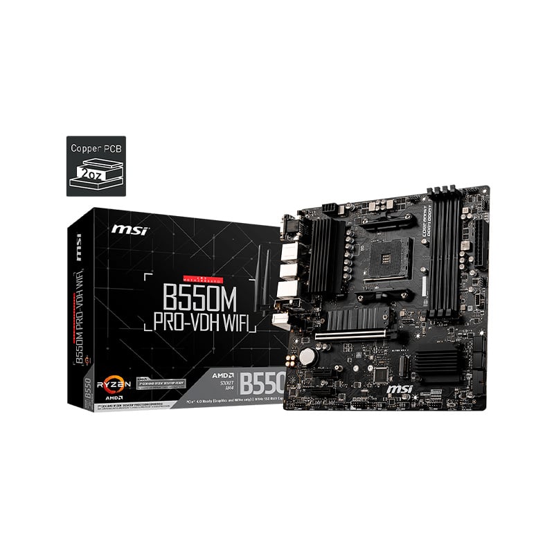 MOTHERBOARD MSI B550M PRO VDH WIFI AM4