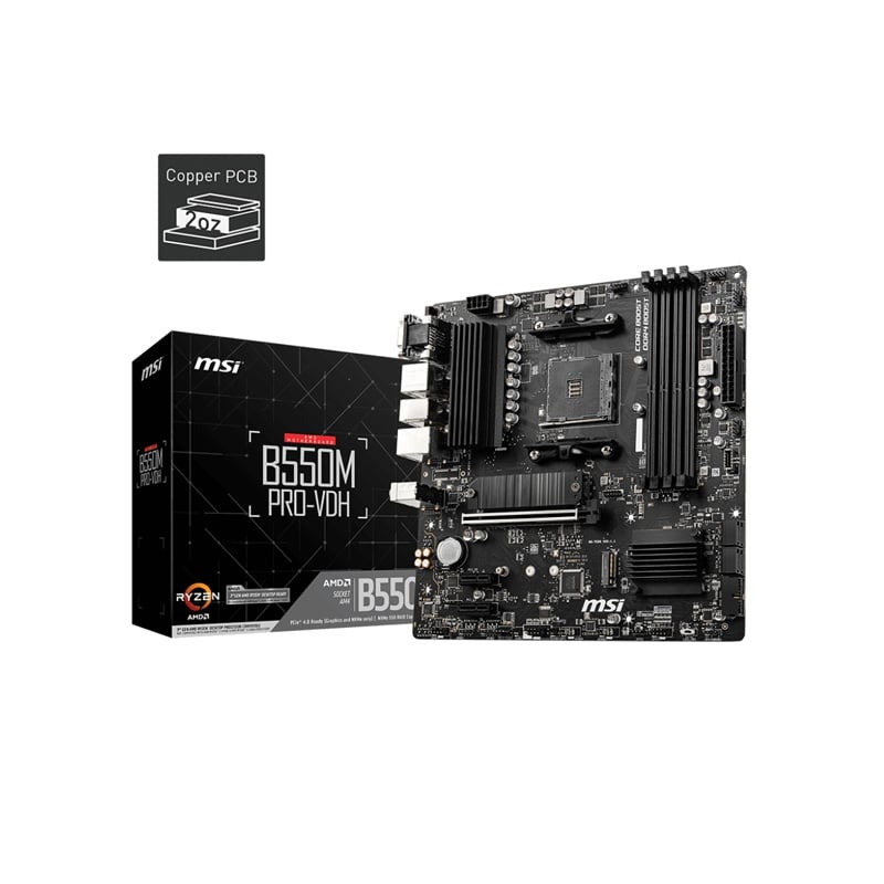 MOTHERBOARD MSI B550M PRO-VDH AM4