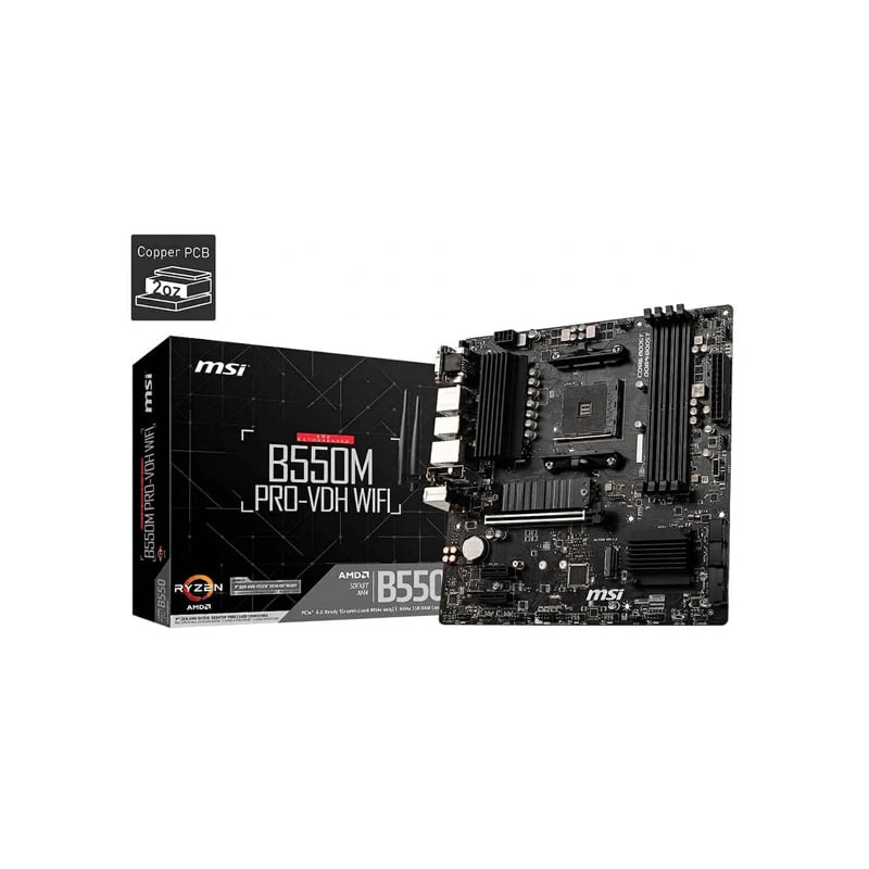 MOTHERBOARD MSI B550M PRO VDH WIFI AM4
