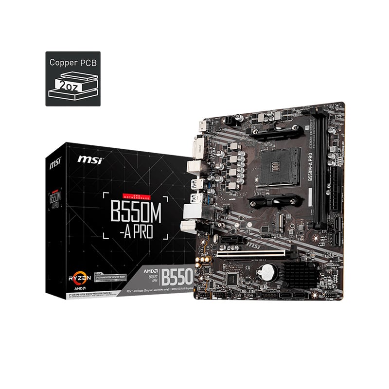 MOTHERBOARD MSI B550M A PRO AM4